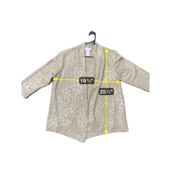 Alfred Dunner Womens Metallic Gold Cardigan Attached Tank Set Sz Small - Picture 7 of 10